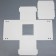Box for the cake, with a window, white, 30 x 30 x 30 cm