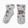 Noski children's terry, gray color, print mix, size 20-22