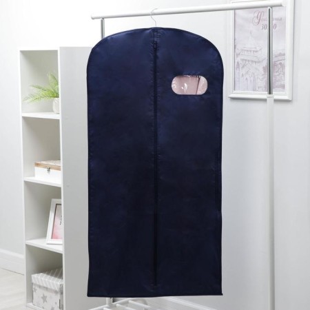 Close for clothes with a window, 60 × 120 cm, spanbond, blue color-4