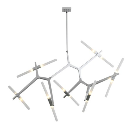Ceiling Ceiling ST LUCE. SL947.102.14. Laconicita. 14x5 watts, G9, 40x160x73 cm, silver color-7