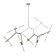 Ceiling Ceiling ST LUCE. SL947.102.14. Laconicita. 14x5 watts, G9, 40x160x73 cm, silver color