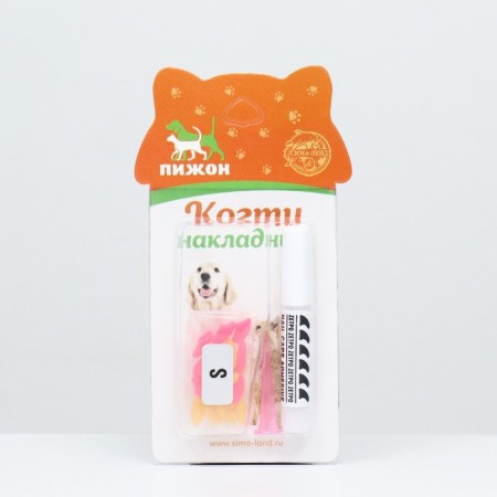 Puppy claws "Duet Antitsarapas" (20 pcs), size S, yellow-pink-6