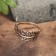 The amulet ring "Ryabin branch", brass