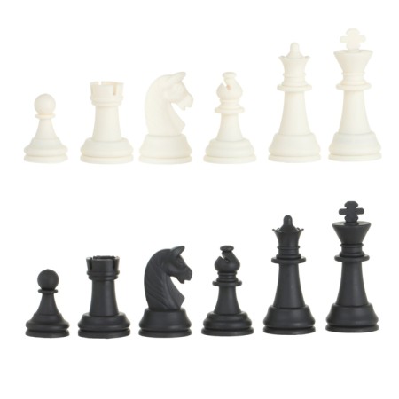 Chess figures, King H-6.2 cm, Pig H-3.2 cm, black and white-2