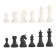 Chess figures, King H-6.2 cm, Pig H-3.2 cm, black and white