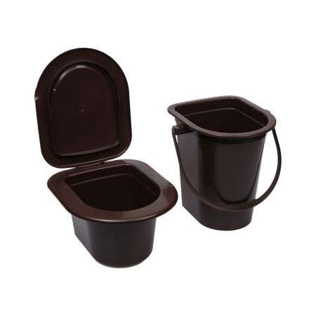 Bucket-loop, h = 40 cm, 17 l, with a removable pot, brown-1