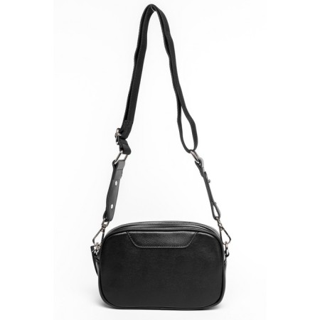Bag Cross-Body Women's, genuine leather, Ludor black, 21x8x14 cm-1
