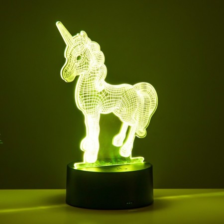 Touch -lamp "unicorn" LED 7 colors USB/from Black Black Black Risalux-6