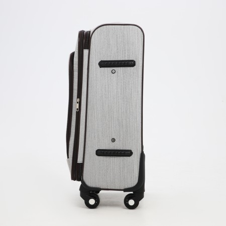 Small suitcase 24 "On the zipper, code castle, with extension, the color is gray-2