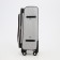 Small suitcase 24 "On the zipper, code castle, with extension, the color is gray