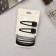 Hair set "Liora" (6 elastic bands, 2 invisibility 5 cm) classic, black and gray