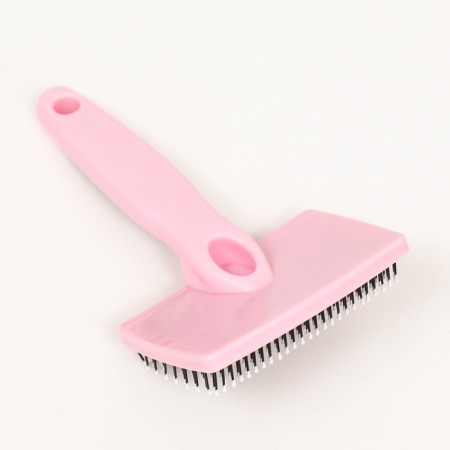 Pucoding Plastic soft with rounded teeth, medium, 9 x 15.5 cm, pink with black 96145-1