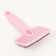 Pucoding Plastic soft with rounded teeth, medium, 9 x 15.5 cm, pink with black 96145
