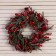 New Year's wreath D-30 cm "Cozy fairy tale" Fat tapes berries