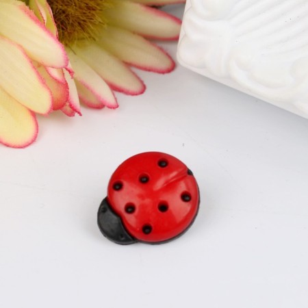 A set of buttons plastic "God's cow" 1.4x1.1 cm nr 20 pcs 11.2x1.5x7 cm-1