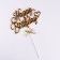 Topper "Happy Birthday", gold, with a bow, give beautifully