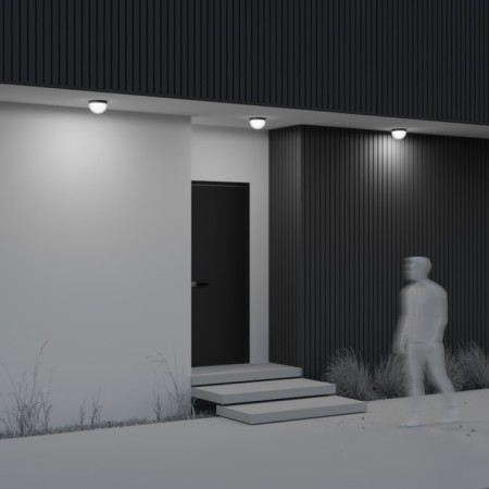 Ceiling light Outdoor O438CL-L12GF3K, LED, 12 W, 180x180x122 mm, 1100 lm, 3000k, 2835, graphite-5