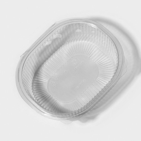 A plastic disposable container with an insoluble lid pr-CRKS-500, 500 ml, 15.9 × 13 × 5.5 cm, 10 pcs/units.-2