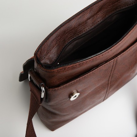 Male bag, brown color-4