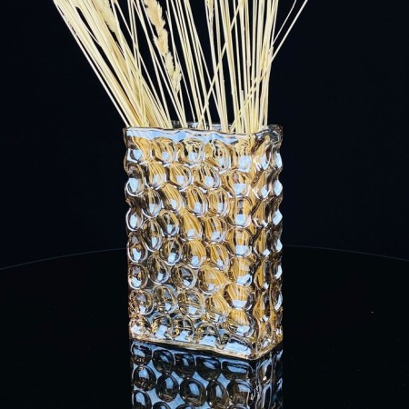Decorative vase for Lenardi flowers, glass, 19 cm