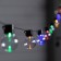 Garland “thread” 2.7 m with nozzles “balls”, IP44, dark thread, 10 LED, glow of multi, 8 modes, solar battery