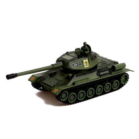 T34 vs Tiger tank battle, radio control, 2 tanks, light and sound-6
