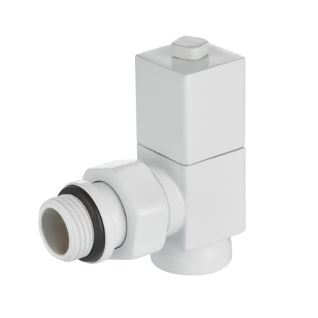 Set of design-valules Royal Thermo Cube, corner, 1/2 ", white-1