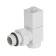 Set of design-valules Royal Thermo Cube, corner, 1/2 ", white