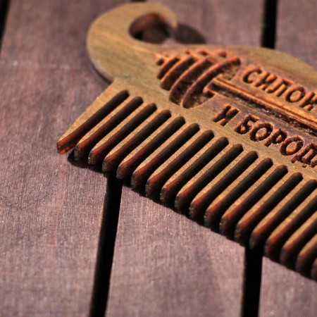 The comb for a beard is "rich and bearded", 7.3 x 5.5 cm-3