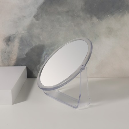 The mirror of the desktop "oval", a bilateral, mirror surface 12 × 15 cm, the color is transparent-3