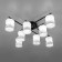 Ceiling chandelier Citilux "NILS" CL132185, 8x60W, E27, Black Color Black
