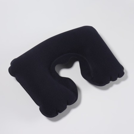 Pillow for the neck is road, inflatable, 42 × 27 cm, blue color-1