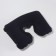 Pillow for the neck is road, inflatable, 42 × 27 cm, blue color
