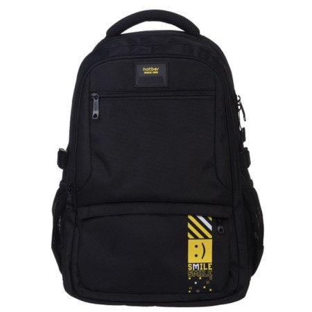 Youth backpack 46 x 32 x 17 cm, ergonomic back, Hatber Real "Smile", NRK_17136