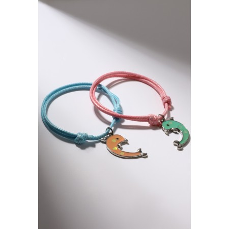 Delphins "Demetrines" Bracelets, pink-blue color-2