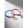 Delphins "Demetrines" Bracelets, pink-blue color