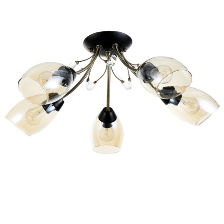 Svetogor chandelier "View" 5x60W E27 black