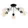 Svetogor chandelier "View" 5x60W E27 black