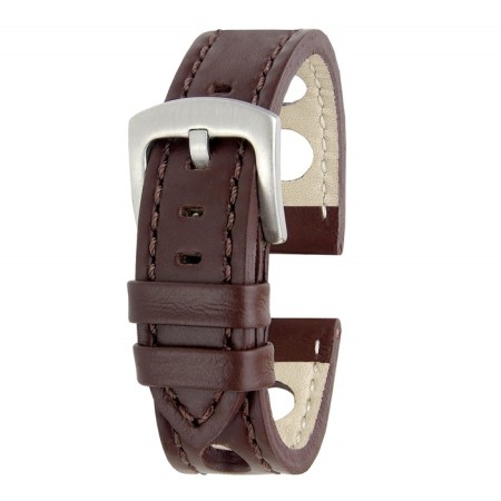 Watch strap, 20 mm, hindle 80 mm, larynx 120 mm, genuine leather