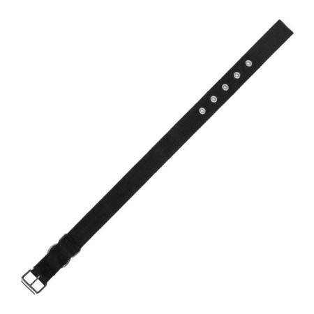 Two -layer collar with a swivel 58 x 3 cm, polyester, black-5