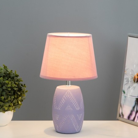 Table lamp "Zoil" E14 40W violet 20x20x34.5 cm Risalux-1