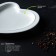 Porcelain dish Magistro "Heart", 17.5 × 20 × 3 cm, white color