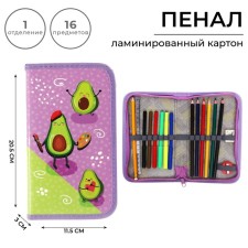 Penal 1 section, 115 x 205 mm, with a filling of 16 items, calligrata 
