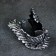Stand for the bottle "Feather" silver, 12x21x15cm