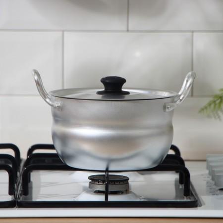 Aluminum pan, 1.7 l, metal cover-3