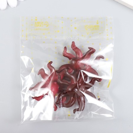 Decor for creativity PVC "Osminog" Bordeaux 4.8x4.6x1.8 cm-3