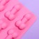 Form for ice and chocolate "Tender", silicone, 18.5 x 14.2 x 1.6 cm, pink color 18+