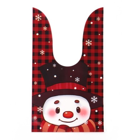 Polyethylene gift package with ears "New Year Mix", 13 x 23 cm-2