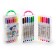 Flomasters 12 colors "mouse", in a plastic pencil with a pen, ventround cap, mix