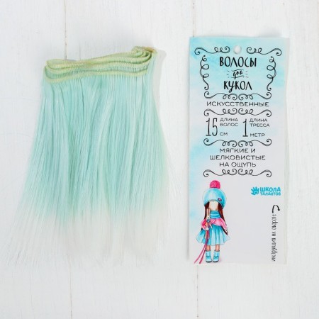 Hair - Tress for dolls "straight" hair length: 15 cm, width: 100 cm, No.lsa001
